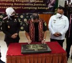 Kejari Lamsel Bersama Jajaran Forkopimda Resmikan Kampung Restorative Justice Di Natar