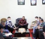 Bupati Lampung Selatan H. Nanang Ermanto menerima audiensi PT. Bumi Makmur International dan PT. Sekar Kanaka Langgeng,