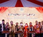 Bupati Kabupaten Lamsel H. Nanang Ermanto menghadiri acara Opening Ceremony UKMK Expo Kemenkeu satu Provinsi Lampung yang berlangsung di Halaman Kantor Wilayah Direktorat Jenderal Pajak (DJP) Bengkulu dan Lampung