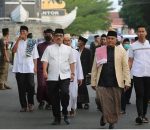 Memperingati Hari Raya Idul Adha 1443 H/2022M, Pemkab Lampung Selatan menyerahkan sebanyak 53 ekor sapi kepada perwakilan panitia penyembelihan hewan qurban Takmir Masjid Agung Kalianda